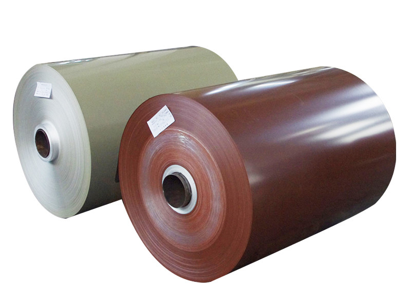 สับสนธิ Prepainted สีเคลือบคลุมอัลลูมิเนียม Coil สําหรับแผ่นผสมอัลลูมิเนียม