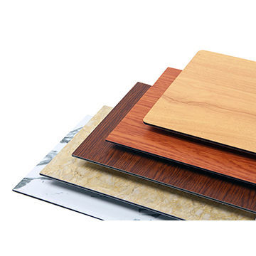 แผ่นผสมอัลลูมิเนียมไม้ป้องกันด้วย PVDF Film Lamination สําหรับการปกป้องพื้นผิวที่ดีกว่า