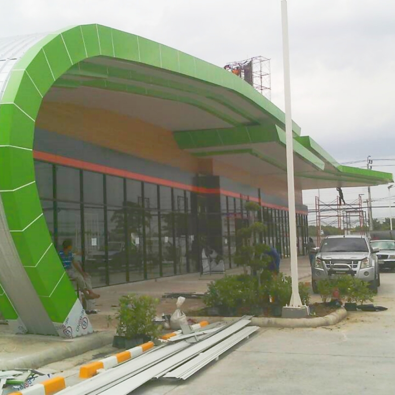 1500 * 5000 * 4 มิลลิเมตร PVDF อลูมิเนียมผสมแผ่น Acm สําหรับกําแพงผ้าม่านและภายนอก