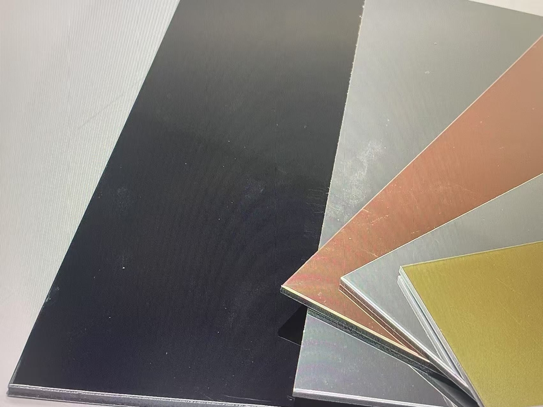 ป้องกัน Nano-PVDF การเคลือบแผ่นผสมอัลลูมิเนียมแปรงสําหรับตกแต่งสถาปัตยกรรม
