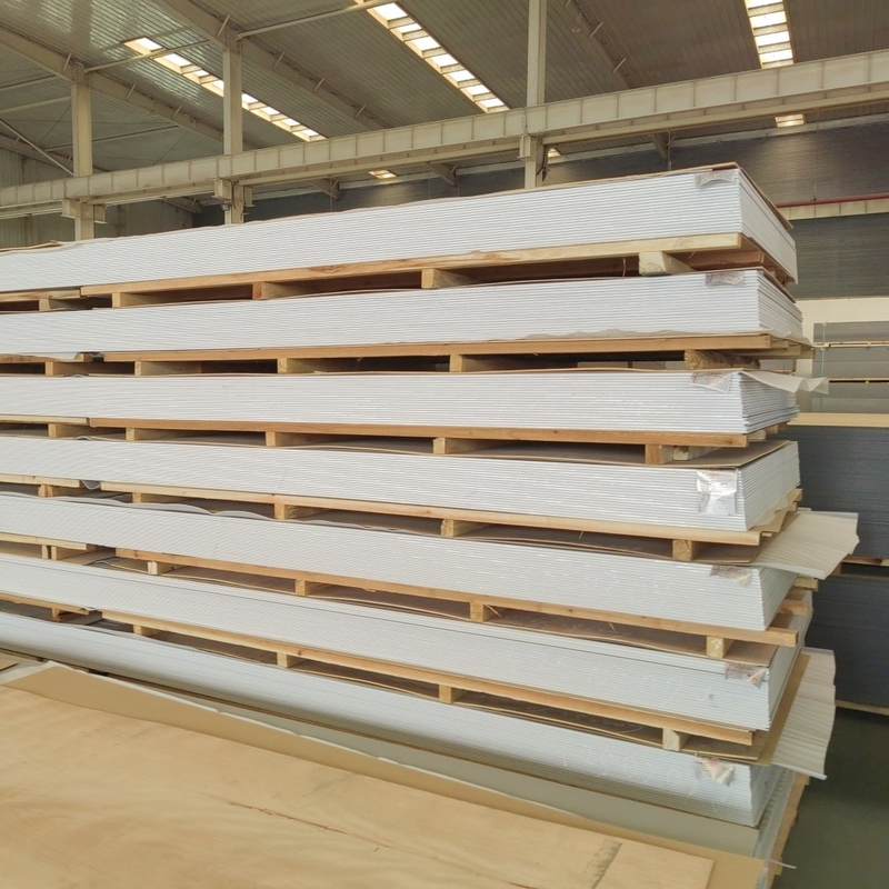 4 * 0.50mm B1 ป้องกันไฟ PVDF ACP แผ่นผสมอลูมิเนียมสําหรับผนังภายนอก