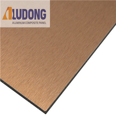 ราคาโรงงาน แผ่นอลูมิเนียมแปรง ACP / ACM 4x8 Ft, Nano Coating, การติดตั้งง่ายสําหรับผนังแยก