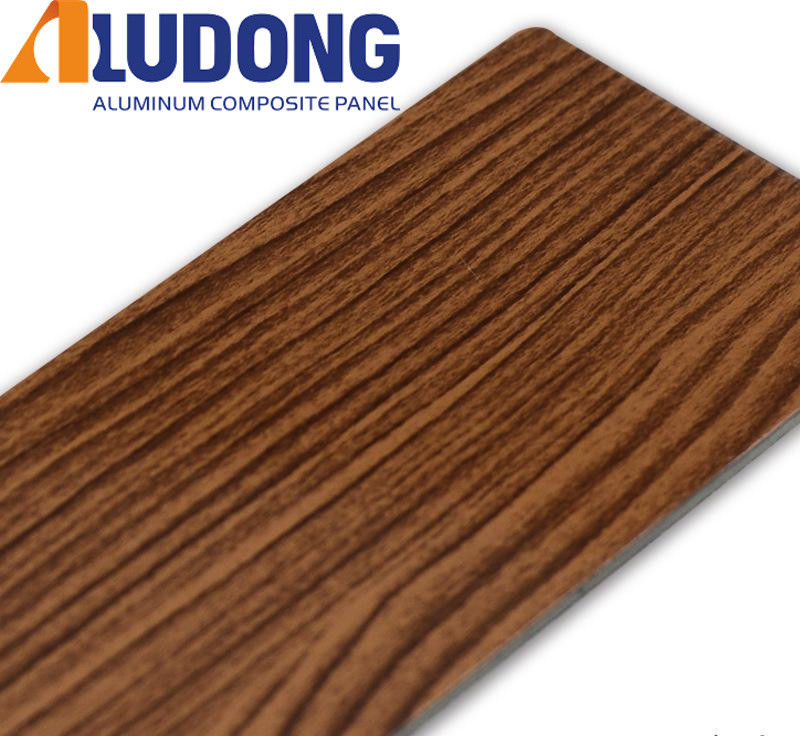 ผู้ผลิตโดยตรง 5 มม. ลายไม้ ACP PVDF เคลือบ, ป้องกันรังสียูวีและทนไฟสำหรับผนังม่าน 24/7 สนับสนุนทางเทคนิค