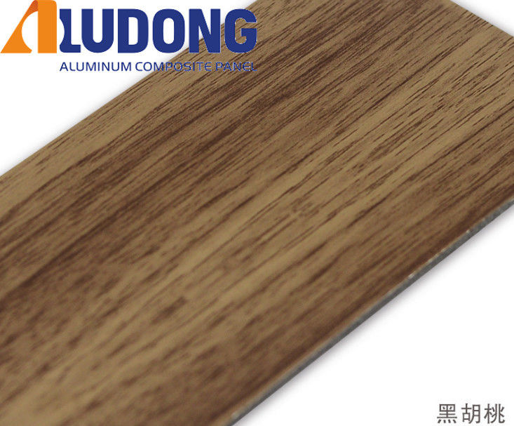 ผู้ผลิตโดยตรง 5 มม. ลายไม้ ACP PVDF เคลือบ, ป้องกันรังสียูวีและทนไฟสำหรับผนังม่าน 24/7 สนับสนุนทางเทคนิค