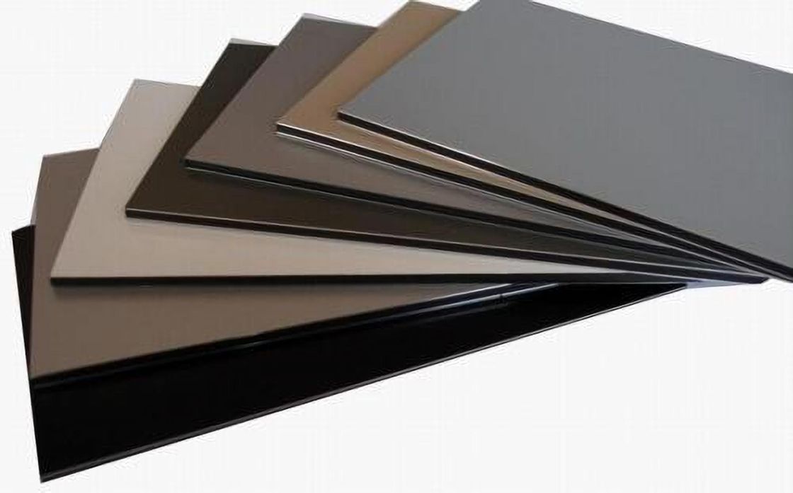 การโฆษณา Fascia 1250mm 1500mm PVDF ACP Alucobond การวาด แผนผสมอลูมิเนียมสําหรับผ้าม่าน