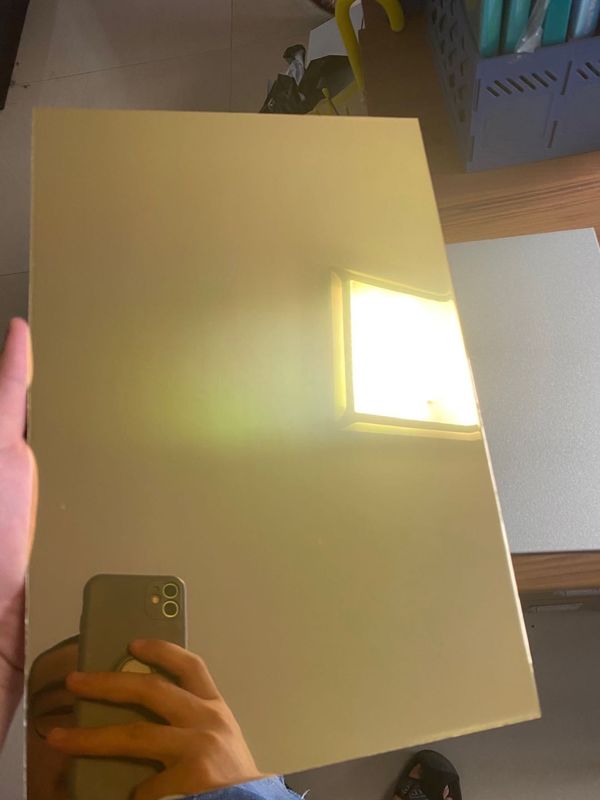 กระจกสีทอง กระจกสีเงิน แผงประกอบอลูมิเนียมสี 3mm 4mm ACP