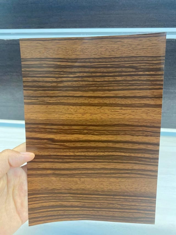 แผงคอมโพสิตอลูมิเนียม PVDF สีไม้ 1.57 ม. กว้าง