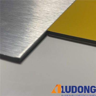 ราคาโรงงาน แผ่นอลูมิเนียมแปรง ACP / ACM 4x8 Ft, Nano Coating, การติดตั้งง่ายสําหรับผนังแยก